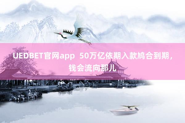 UEDBET官网app  50万亿依期入款鸠合到期，钱会流向那儿