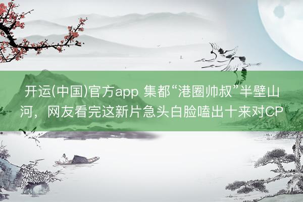 开运(中国)官方app 集都“港圈帅叔”半壁山河，网友看完这新片急头白脸嗑出十来对CP